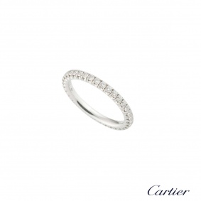 Cartier White Gold Diamond Etincelle Ring B4077948